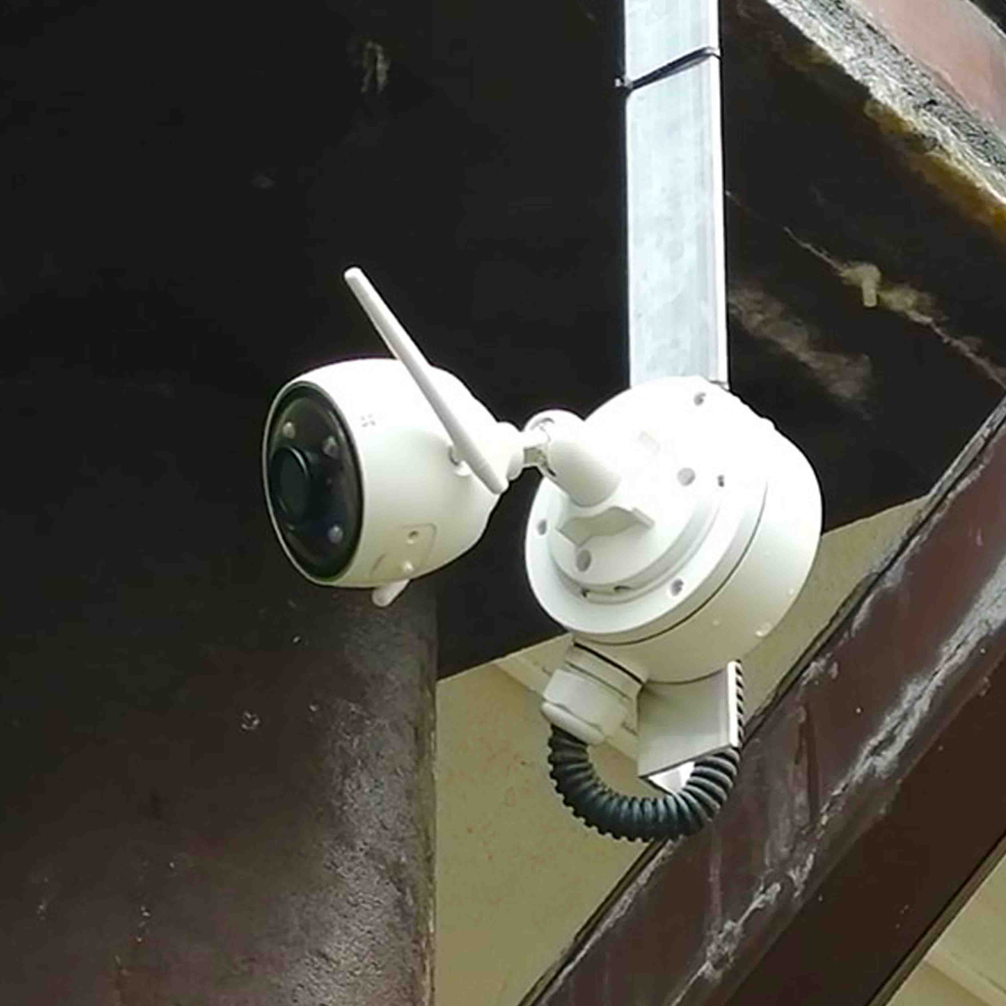 Пример установки беспроводного видеонаблюдения