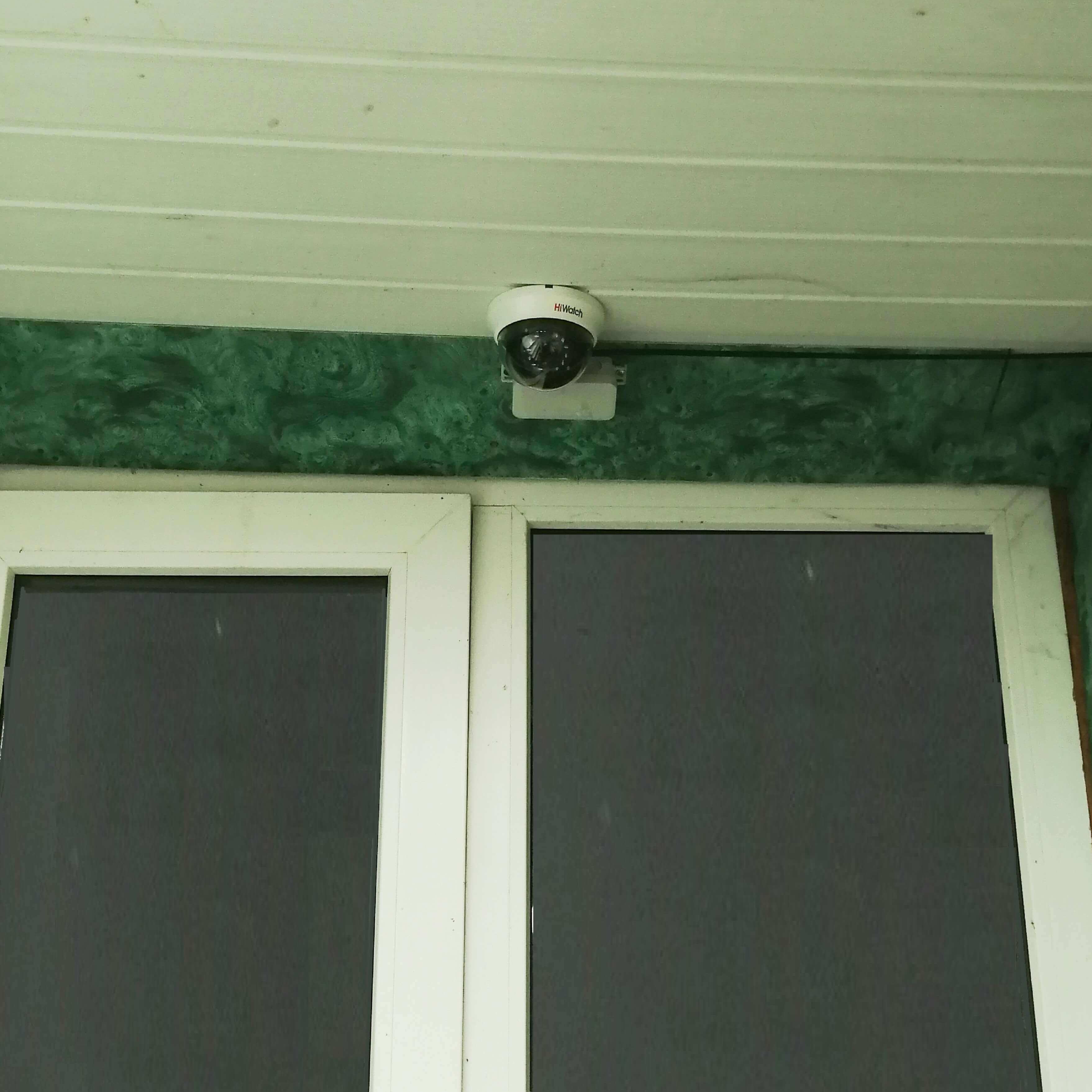 Пример установки видеонаблюдения в магазин